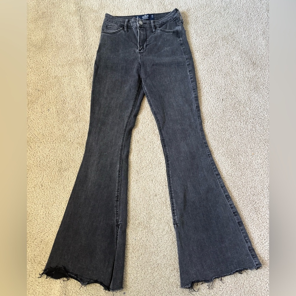 Hollister Dark Gray Flare Jeans